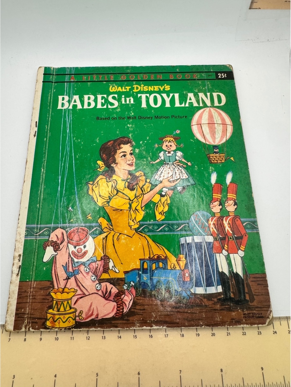 Vintage Walt Disney's Babes in Toyland Little Golden Book 1961